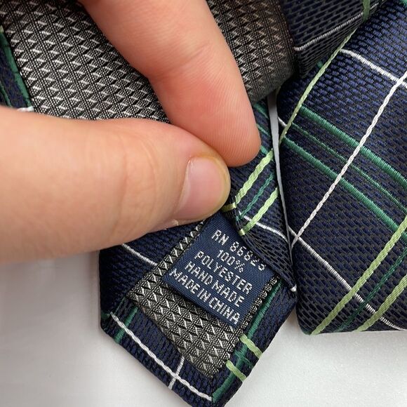 Bundle of two green Croft and barrow ties - Picture 3 of 7